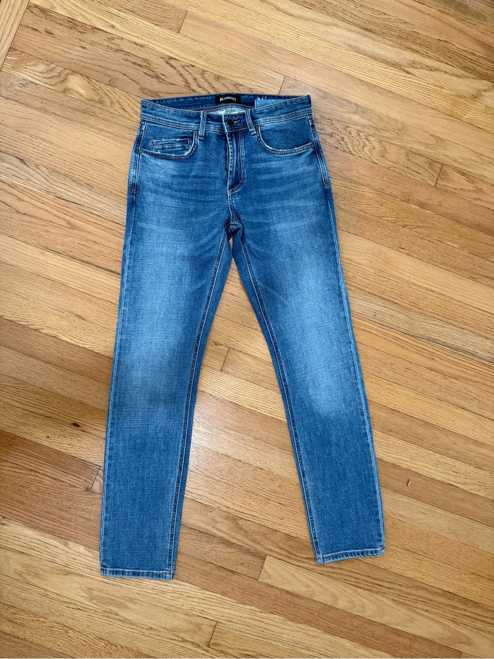 Blank NYC Men's Skinny Jeans in Medium Blue Wash